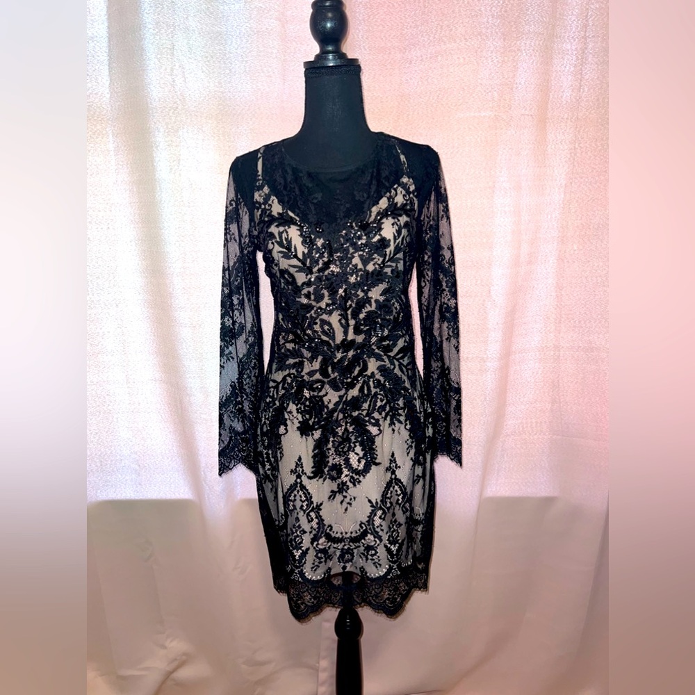 Express Lace Black Dress